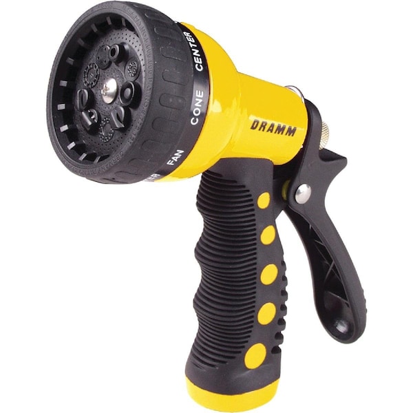 Dramm Heavy-Duty Metal 9-Pattern Nozzle, Yellow 60-12703 - main